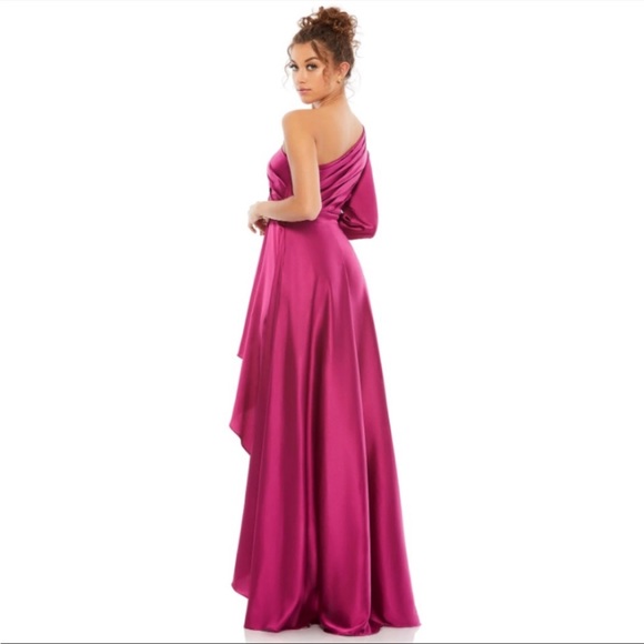 Mac Duggal leena High-Low One-Shoulder Gown size 10 - Picture 3 of 9